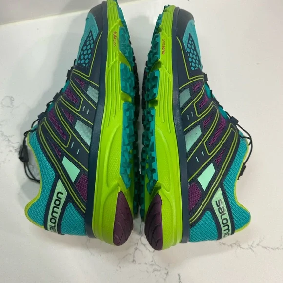 Salomon Running Shoes Womens 8.5 Green Blue X-Mission 3 Trail Hiking 378288 - Picture 6 of 13